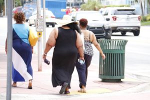 fat women walking