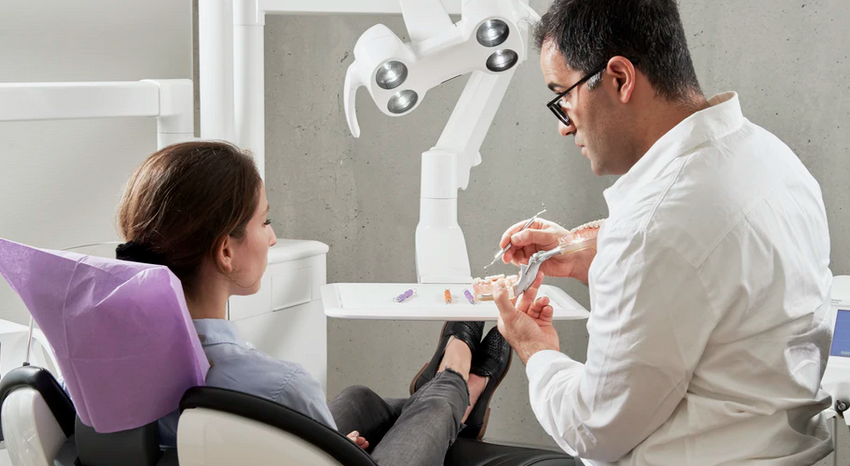 dentist and patient